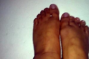 Beautiful feet in focus