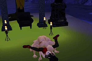 Intense Emotions Surge as Demon Goddess Succumbs to Monster's Relentless Fucking in 3D Episode 12