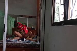 muslim stepmom sneaks in and fucks stepson