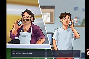 Animated game with a bright ass and gorgeous tits at 8th part