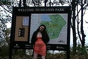 fierce angel appears in public for a casual walk