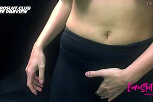 College girl grips tight to muffle her wild screams