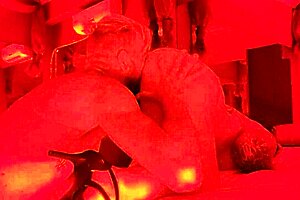 I feel so alive fucking my slutty wife in the red room while we dance wildly in this public night club crowd.