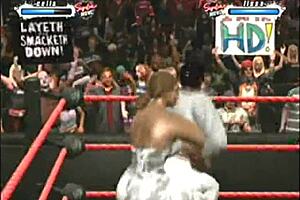 Garcella battles Alissa in fantasy wrestling.