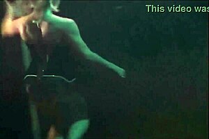 Shayla Laveaux Striptease Live On Stage. Clothes Ripped Outdoor.