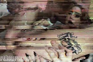 Watch Dalila Dark take four cocks in rough anal, squirting and swallowing cum?