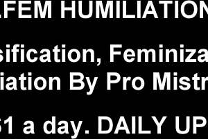 Femdom Humiliates Crossdresser With Big Cock In POV