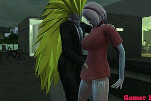 Hinata and friends enjoy an outdoor adventure with Sakura