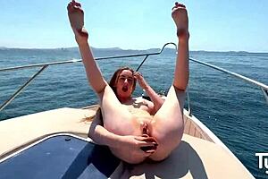 Emma Fantazy anal sex on a yacht – tight asshole banged thoroughly