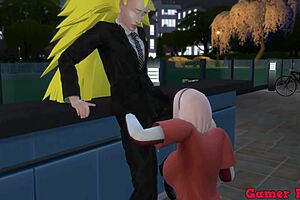 Hinata and friends enjoy an outdoor adventure with Sakura