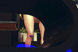 Dark Stalker Hentai: Japanese Bee Sex in a Crowded Cafe with Asian Manga Anime Action