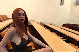 Bound Thicc Redhead Bombshell on Bed