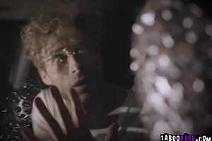 Experienced adult and young man in the scene on the outdoors with oral sex focus to anal sex
