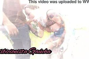 Two friends invite me on a trail hike, and I give my pussy to both in the woods.