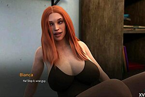 Bound Thicc Redhead Bombshell on Bed