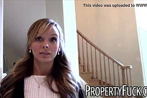 pervert fucks bent over petite real estate agent doggystyle pov