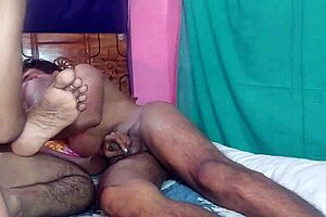 Girl Bent Over for Anal Threesome!