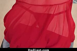 Helping my step daddy cum on day - aften opal!