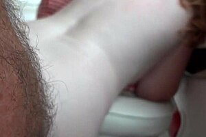 curvy redhead, why lock lips on that cock so tight?