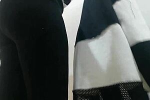 A slag changes dirty diaper of mommy in public