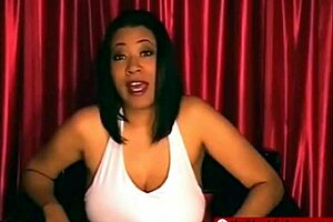 Black domme humiliates small penis with intense femdom control