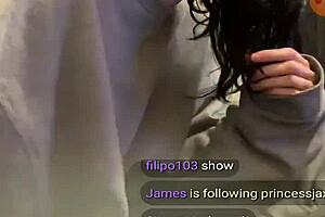 Girl Feels Joyful On Webcam Chat