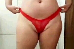 Mirella Delicia's Slutty Striptease: Undressing, Ripping Clothes, Masturbating with Dildo in Exhibitionism Compilation