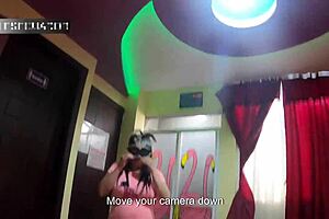 Watch me tease my skinny stepson with his tiny dick!