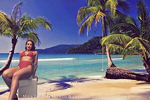 Curvy amateur teases with glass dildo on webcam