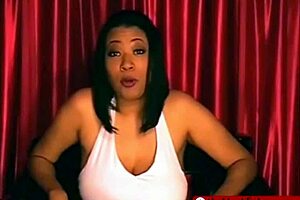 Black domme humiliates small penis with intense femdom control