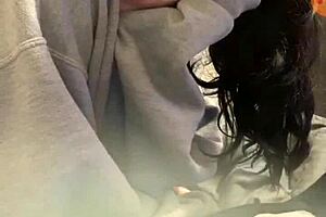 Girl Feels Joyful On Webcam Chat