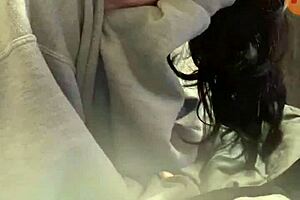 Girl Feels Joyful On Webcam Chat