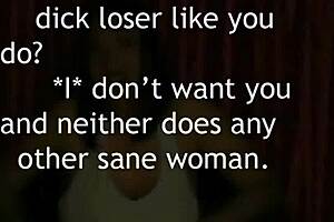 Black domme humiliates small penis with intense femdom control