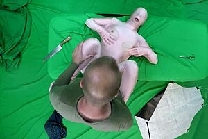 I explore Scarlett Johnson's pussy with a pink morph in intense POV fetish action.