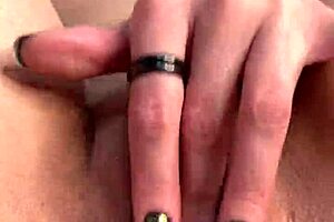 hey, check out this real amateur russian teen masturbating her shaved pussy up close on day 8