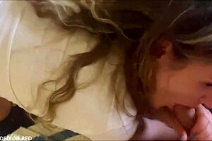 Blonde European Prostitute Gives Blowjob in Homemade Threesome with Husband and Best Friend!