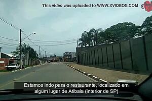 Cristina Almeida Becomes Dessert at Restaurant