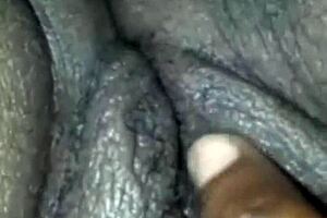 Chatting about my bbw bitch's thick fat pussy fingering