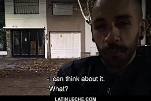 sexy latin twink gags on huge shaft