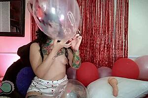 This film is so gross: tattooed daddy with split tongue masturbating