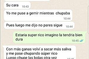 my latina girlfriend sucking second cock on phone chat part two