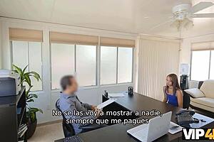 vip4k office credit company comfy for cute brunette interview