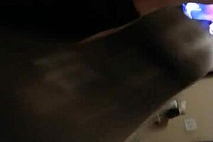 My wife gives a bomb footjob in shoes, ending with a cumshot.