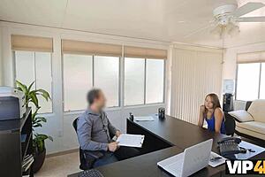 vip4k office credit company comfy for cute brunette interview