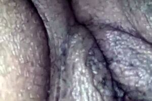 Chatting about my bbw bitch's thick fat pussy fingering