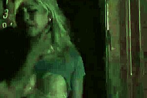 I spied on bound teen Goldie's hardcore massage sex