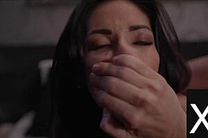 blonde wife megane lopez gets tied up in bondage by a stranger with a monster cock