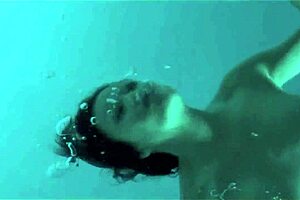 Watch this sexy asian skinnydipping in the pool, nude and wild!