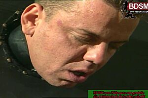 German mature dominatrix commands her BDSM slave group