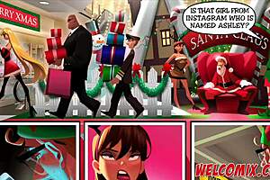 Naughty Christmas Orgy at the Mall Pleasure Mansion